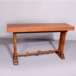 Narrow Pitch Pine Freestanding Table