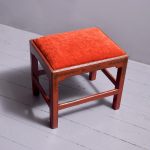 A stylish George IV Red Lacquered Stool