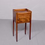 A Late George III Mahogany Bedside Cabinet