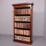 Mid-Victorian 1841 Mahogany Open Bookcase