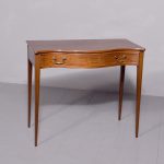 George III Style Neat-Sized Serpentine-Fronted Mahogany Side Table