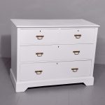 Victorian Solid - Ash Chest of Drawers Redecorated by Hand in a Swedish grey colour
