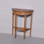 Quality Sheraton Style Demi-Lune Table of Desirable Proportions