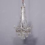 Silvered and Crystal Chandelier