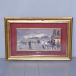 Stylish Oil Painting of a Street Scene