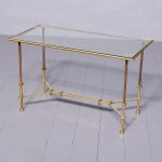 A French Brass and Glass Coffee Table