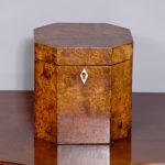George IV Burr Elm Tea Caddy