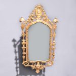 Late 18th Century Carved Neoclassical-style Giltwood Wall Mirror, possibly Swedish