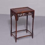 Qing Period Neat-Sized Chinese Carved Hongmu Occasional Table