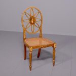 Hand Painted Side Chair in Satinwood