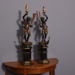 Pair of Venetian Polychrome Figures of Gondoliers