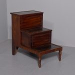 Regency Mahogany Three Step Commode