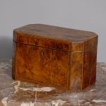 George IV Burr-Elm Tea Caddy