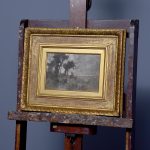 Oil Painting of a Country Scheme in Stylish Gilded Oak Frame