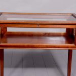 Sheraton style inlaid mahogany Edwardian Bijouterie cabinet