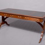 Quality Regency-Style Mahogany Partners Writing Table