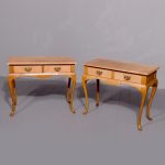 Pair of Light Oak Side Tables