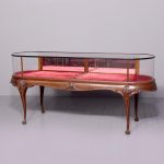 Large Mahogany and Glazed Display Cabinet of Generous Proportions
