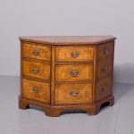 George II Style Walnut Floor Stand Cabinet