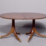 Regency Style Twin Pillar Dining Table