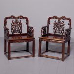 A Quality Pair of Qing Dynasty Throne Chairs