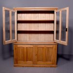 Pitch Pine Aesthetic Movement Two Door Bookcase