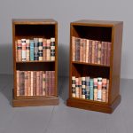 Pair of Cotswold-style handmade teak antique lockers