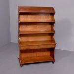 George IV Mahogany Waterfall Open Bookcase