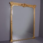Outstanding Quality Large Victorian Rectangular Giltwood Overmantel Mirror