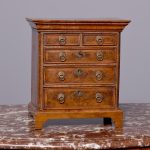 George I Style Miniature Walnut Chest