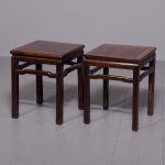 Matched pair of Chinese Qing dynasty hongmu stands